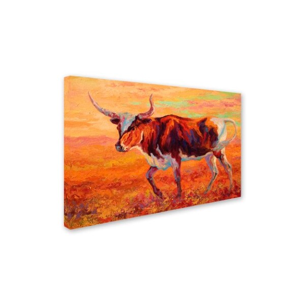 Marion Rose 'Longhorn Heifer' Canvas Art,12x19